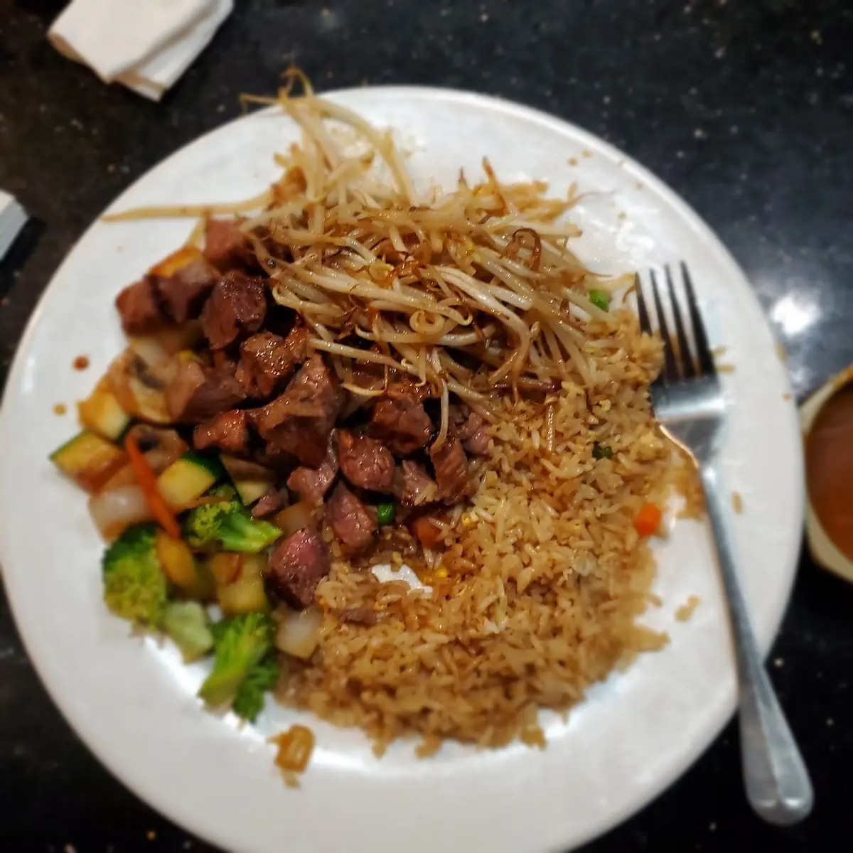 Teppanyaki Steak and Fried Rice