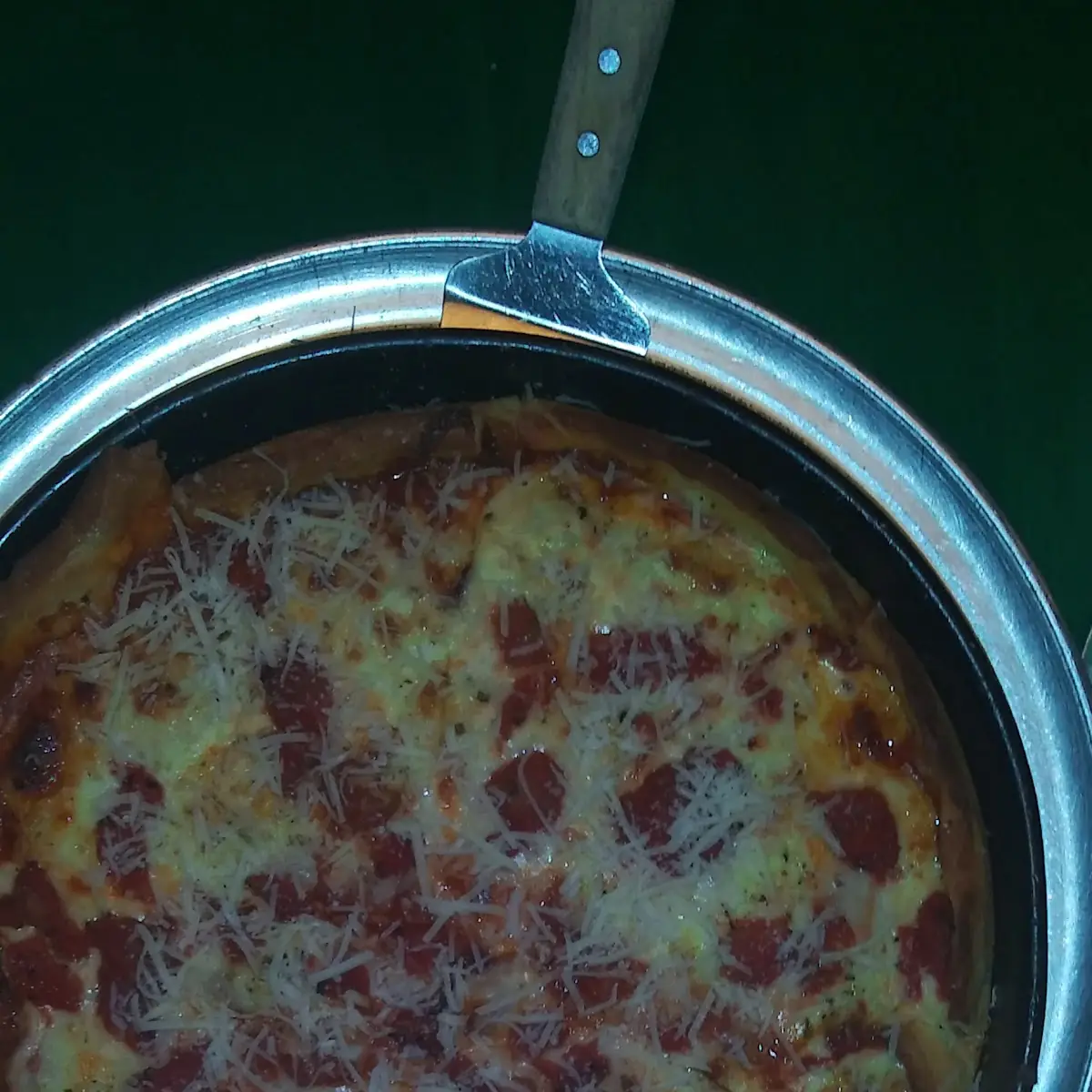 Deep Dish Pepperoni and Sausage