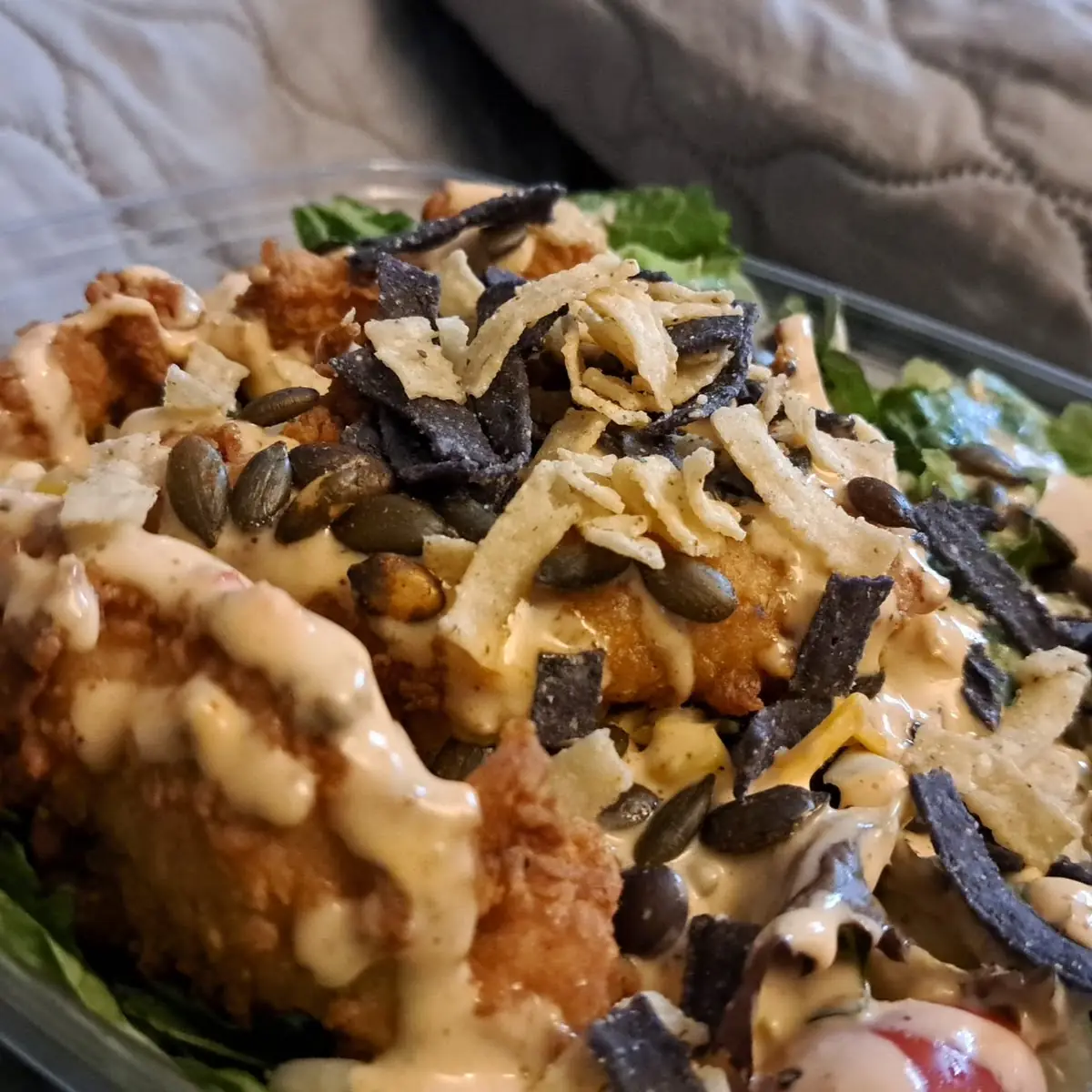 Southwest Salad with Chicken Strips