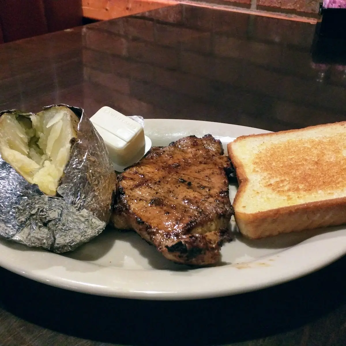 Pork Chops and Baked Potato
