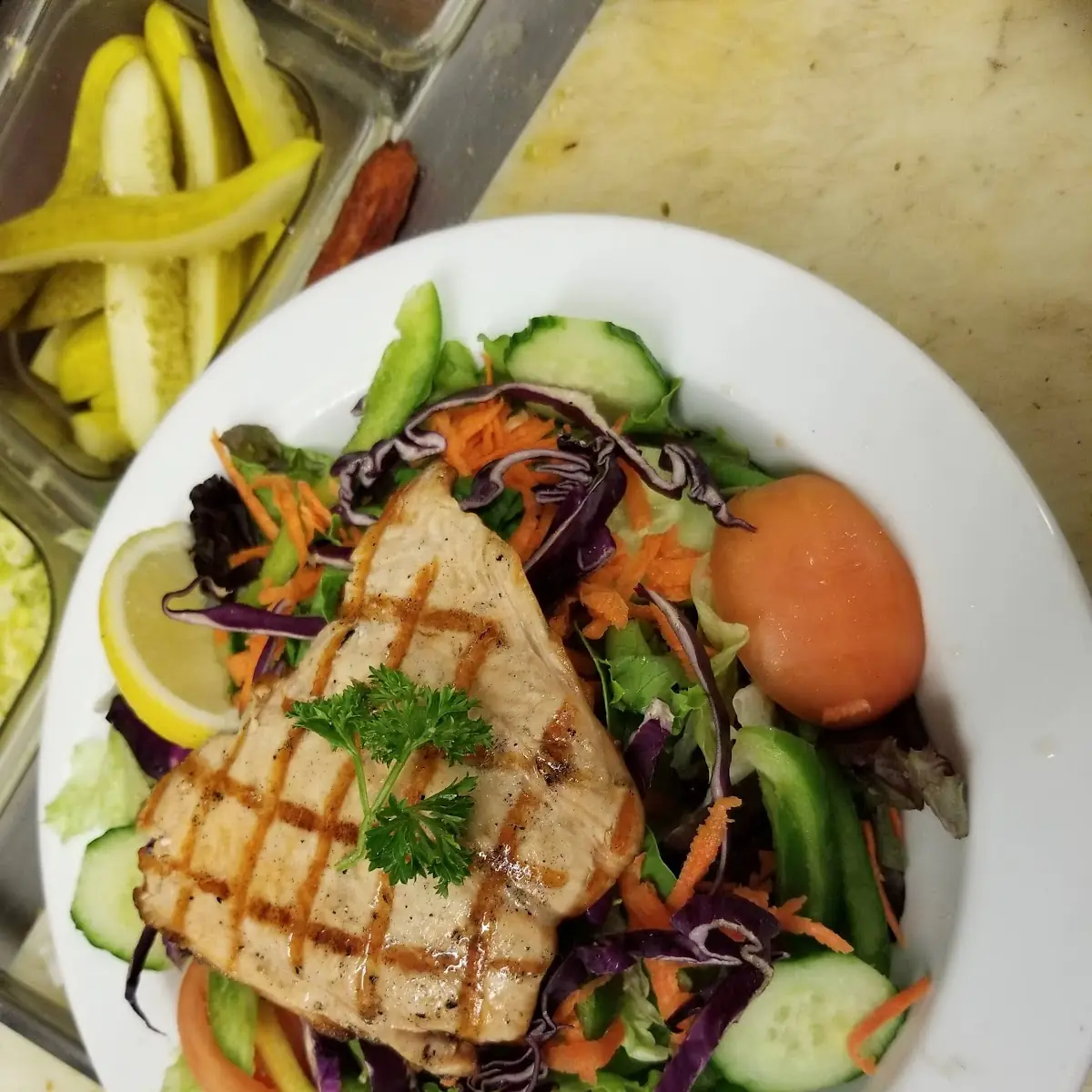 Grilled Atlantic Salmon Salad