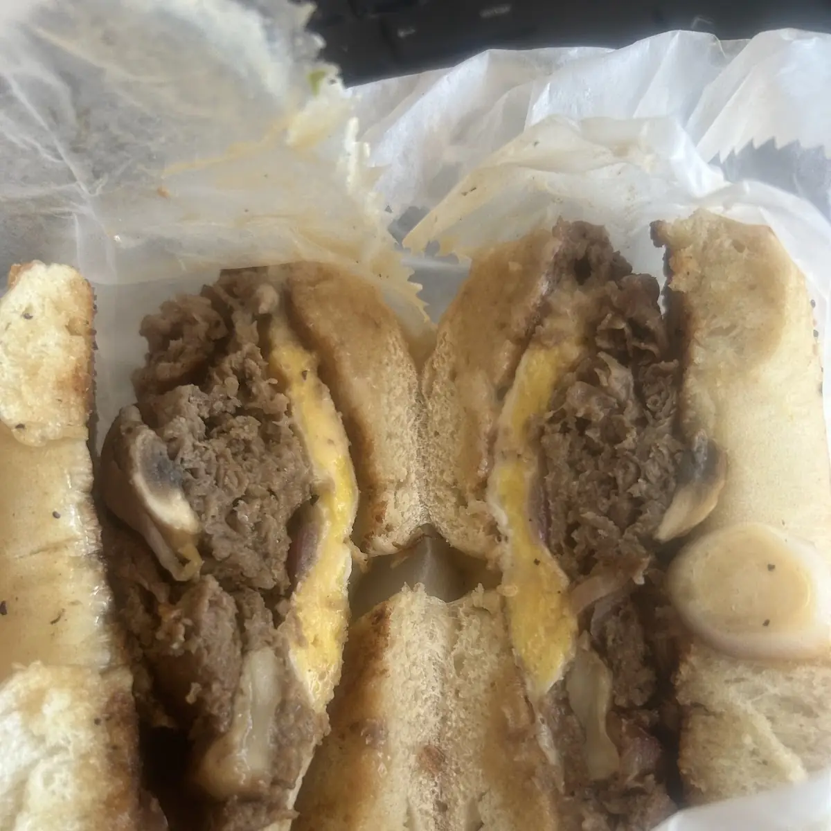Cheese Steak on Everything Bagel