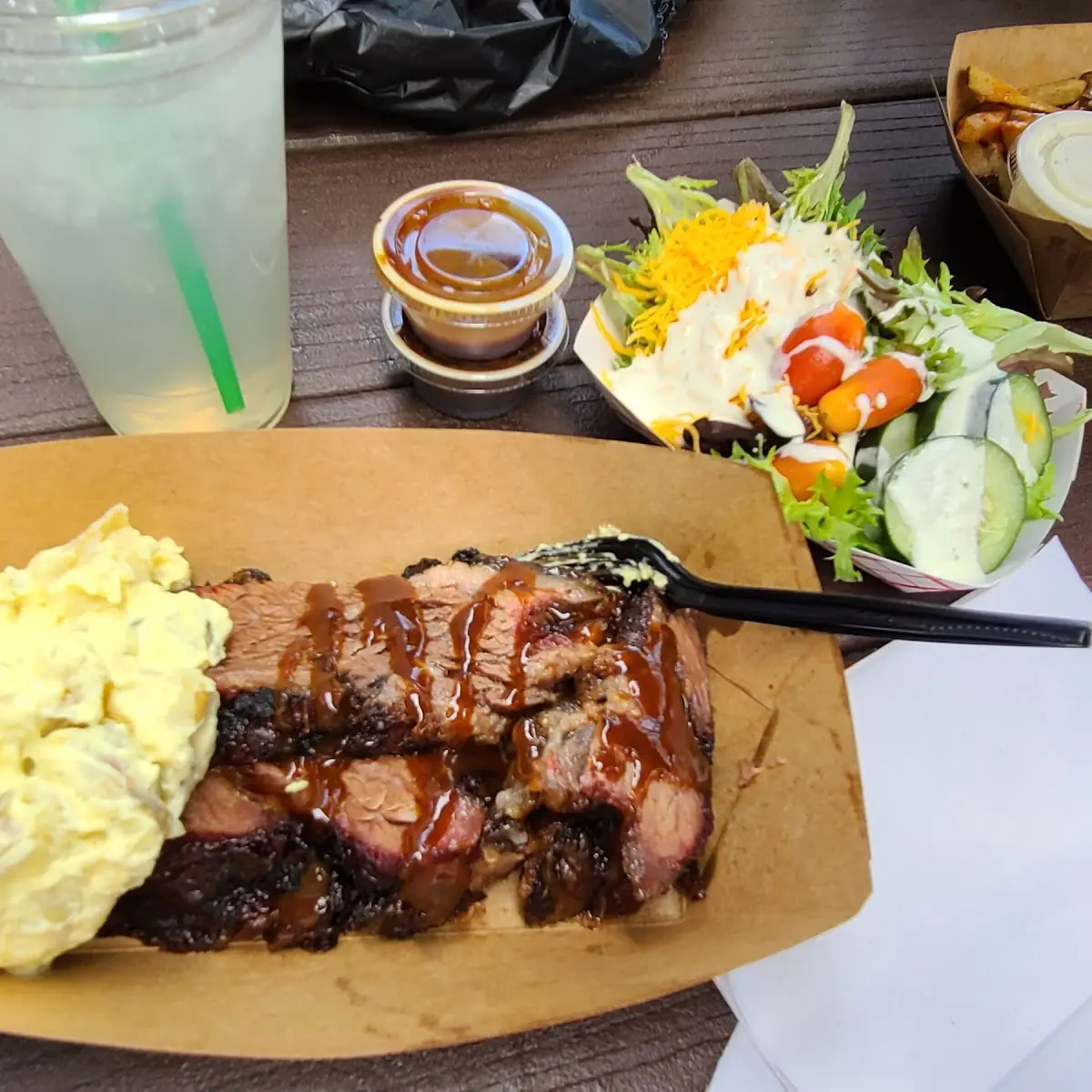 Sloooow Cooked Beef Brisket with Potato Salad