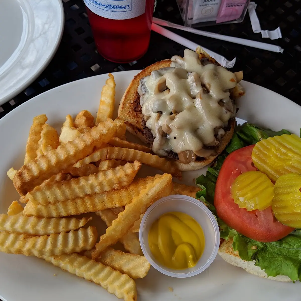 Mushroom Swiss Burger
