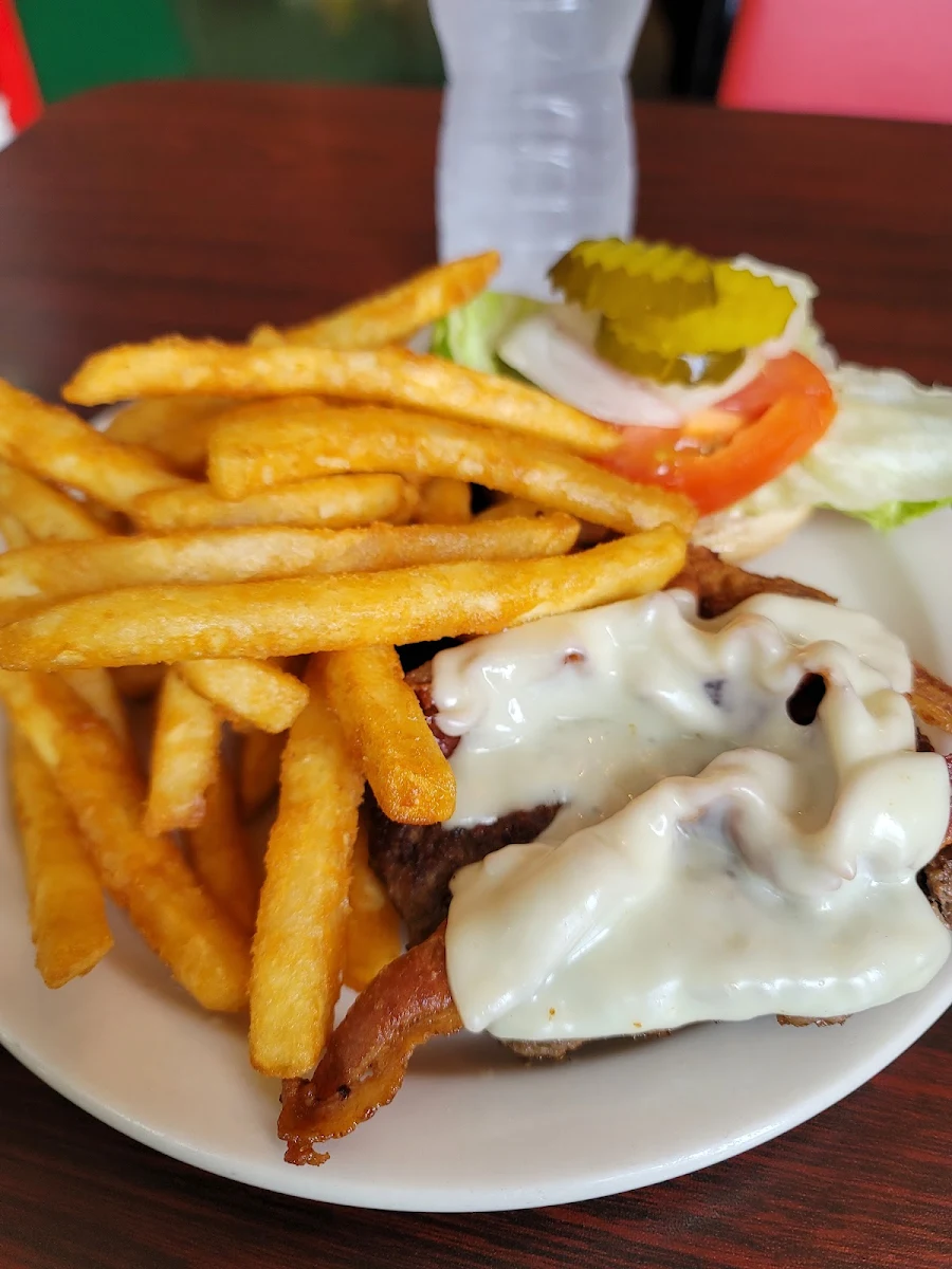Cheeseburger Sub & French Fries