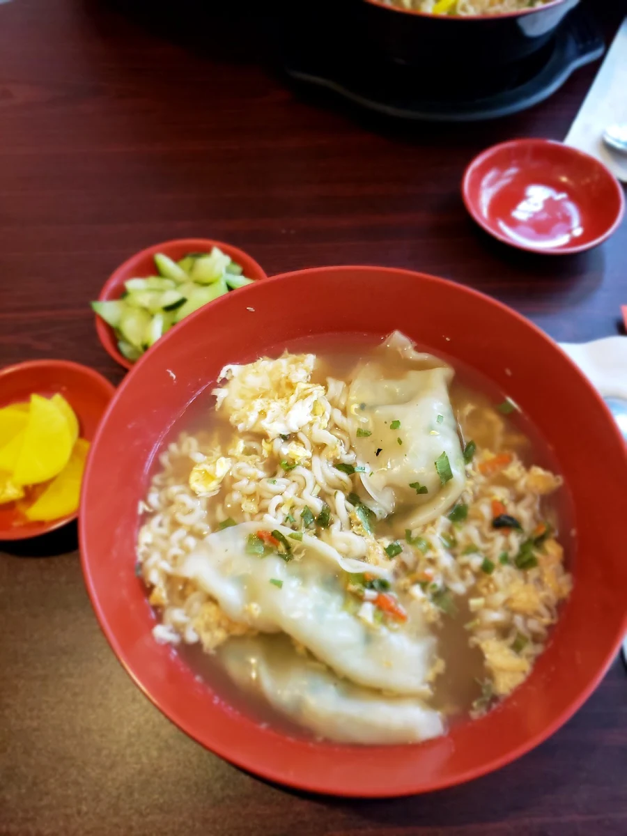 Ramen Soup with Dumplings