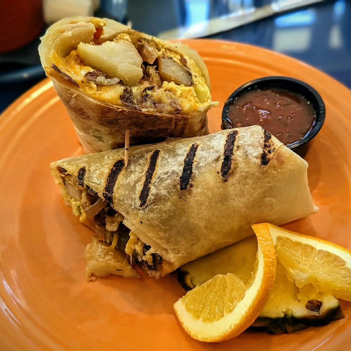 Grilled Breakfast Burrito