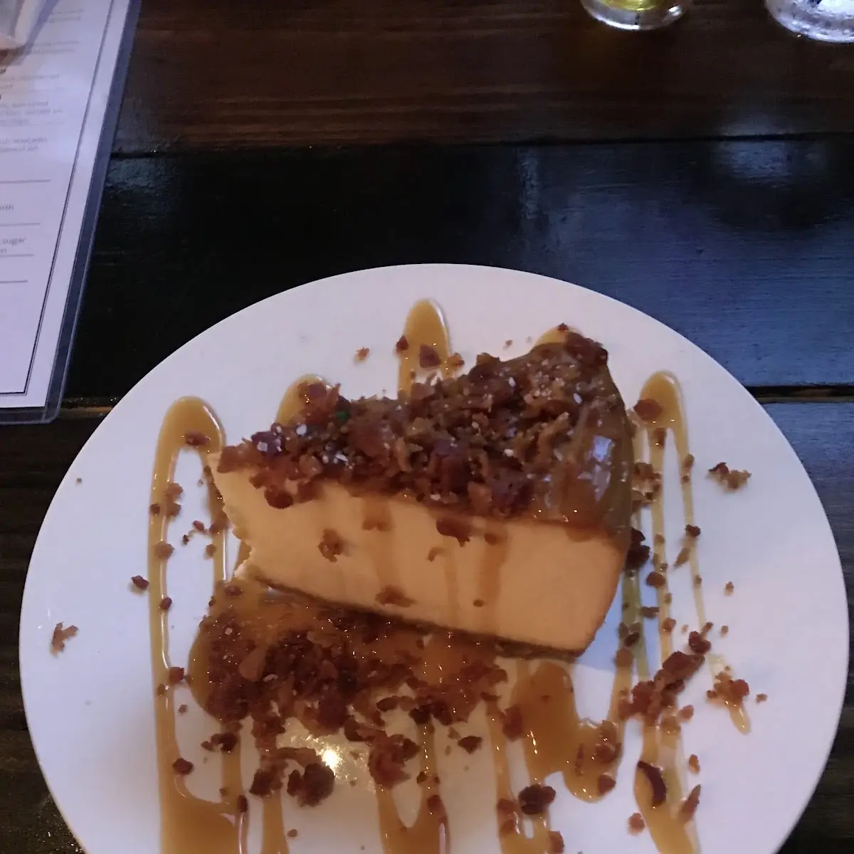 Salted Caramel Bacon Cheesecake