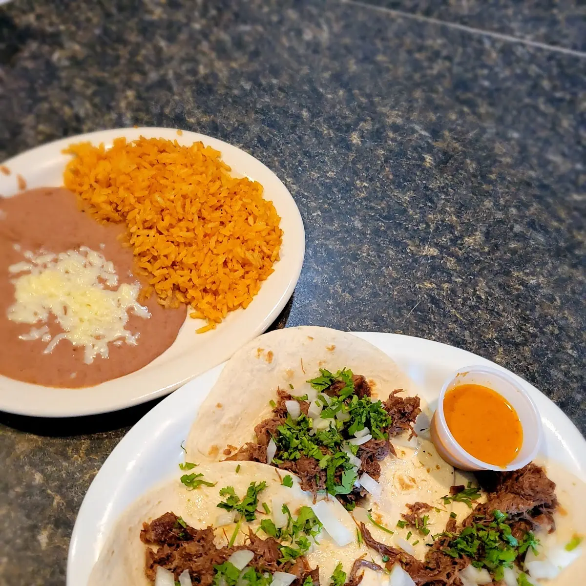 Taco 1 Burrito Rice & Beans