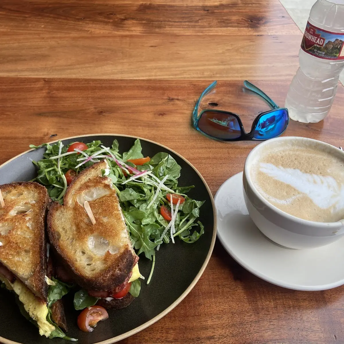 Breakfast Sandwich with Side Salad