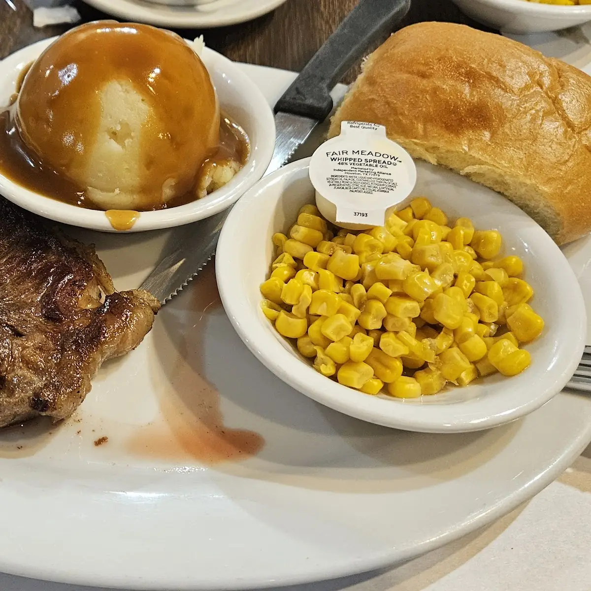 Hamburger Steak and 2 Eggs