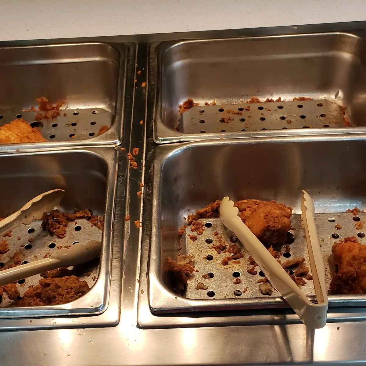 Insufficient Fried Chicken on the Buffet