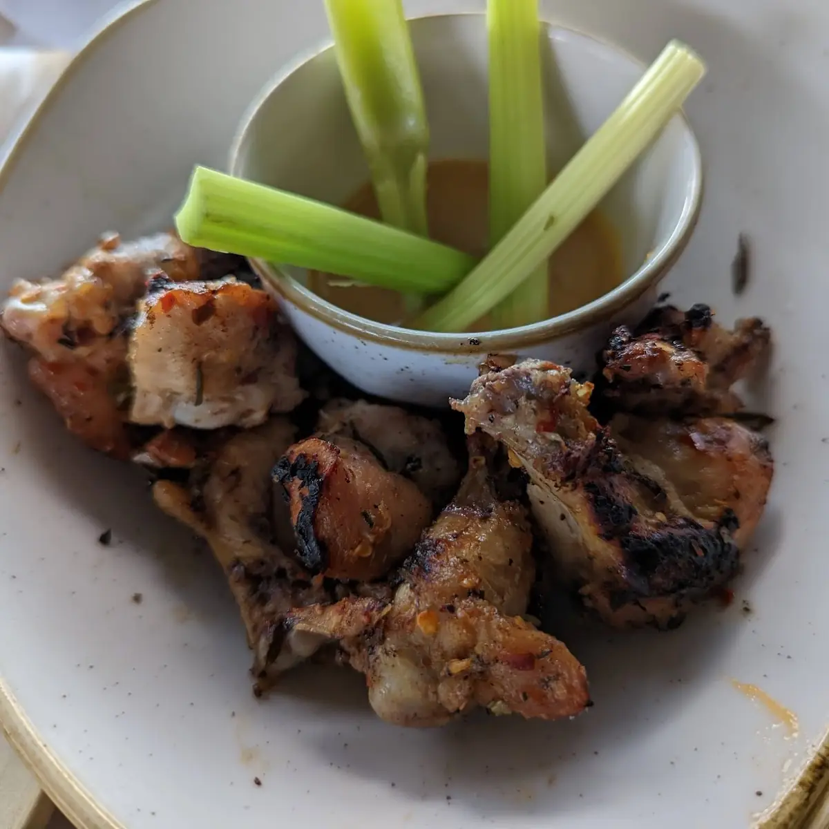 Roasted Chicken Wings with Dip