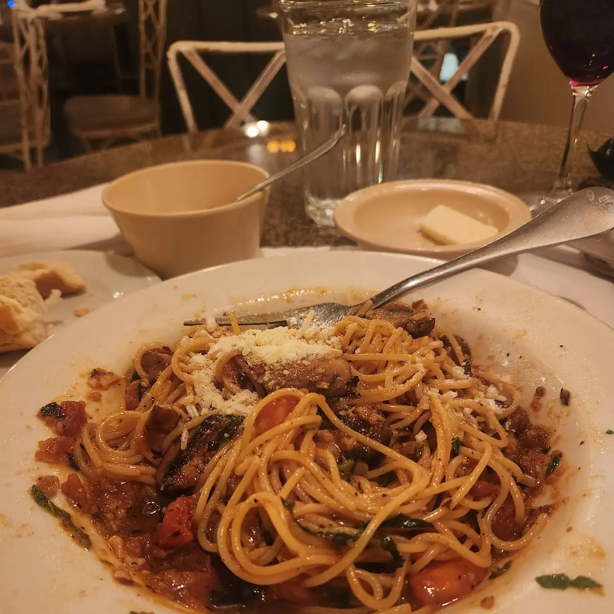 Angel Hair Basil Tomato Mushroom