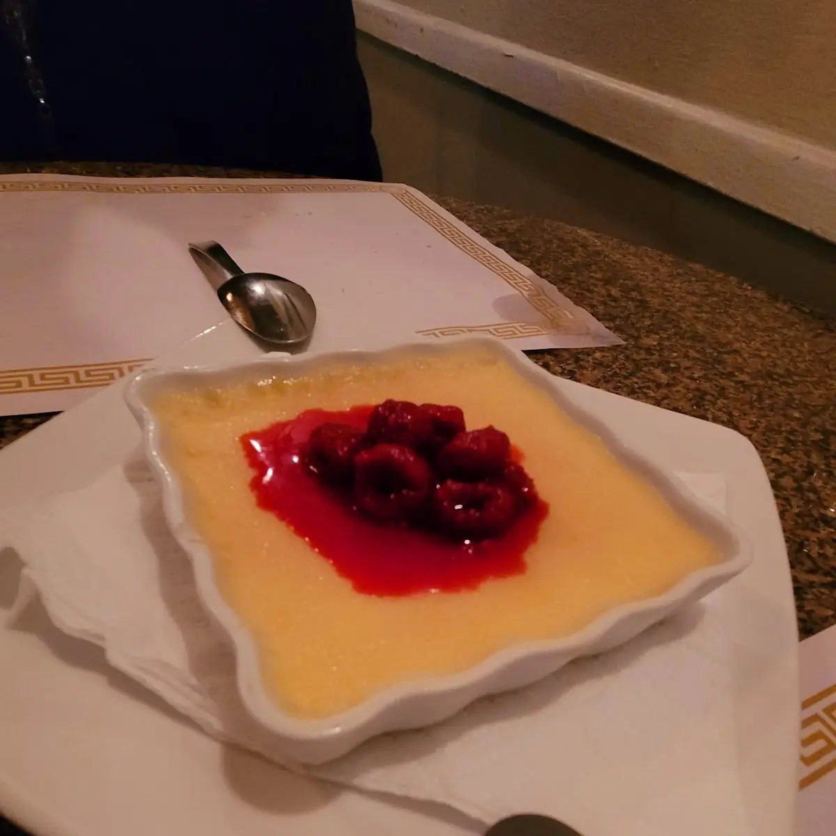 Raspberry Creme Brulee