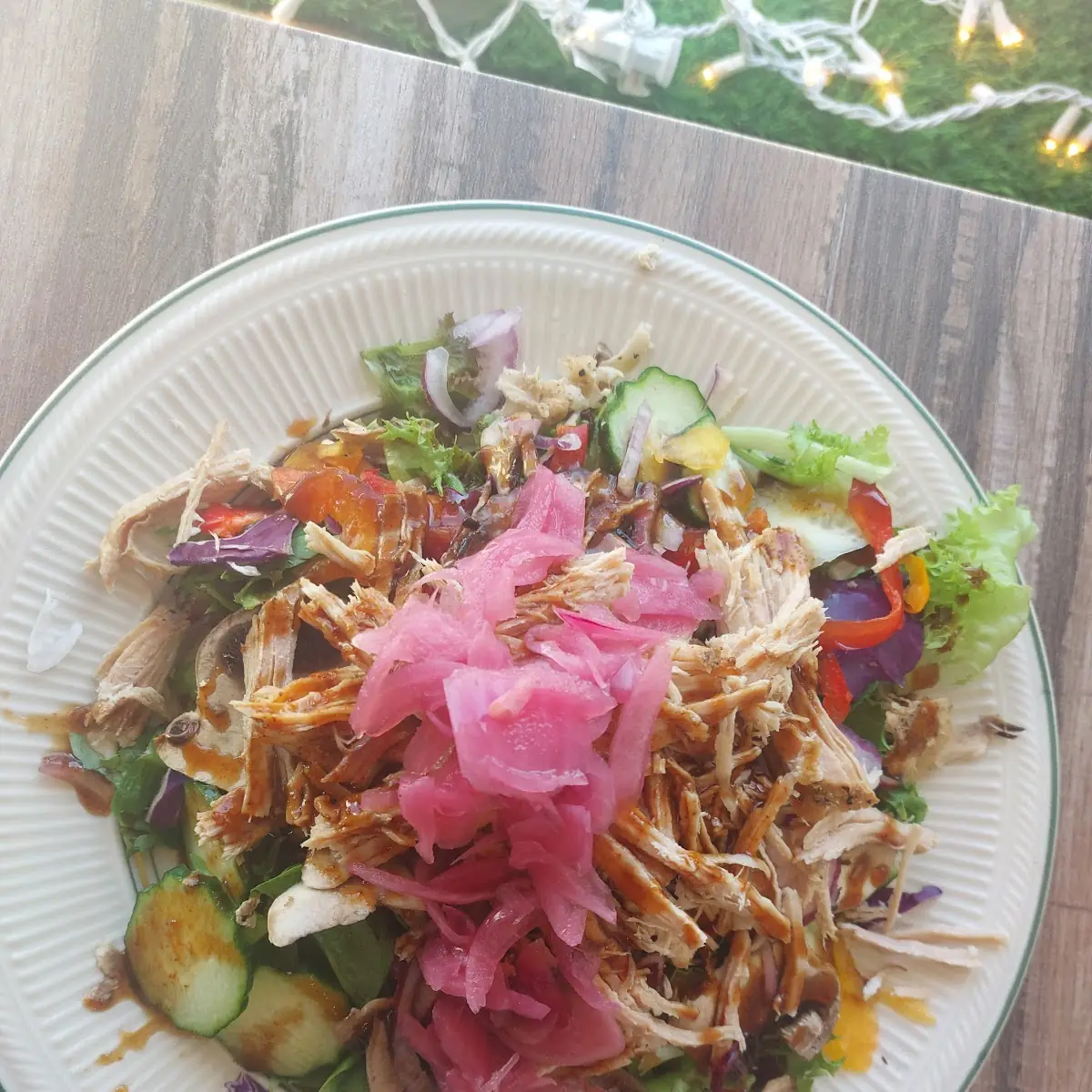 Pork Salad with Ruby Onions When Featured