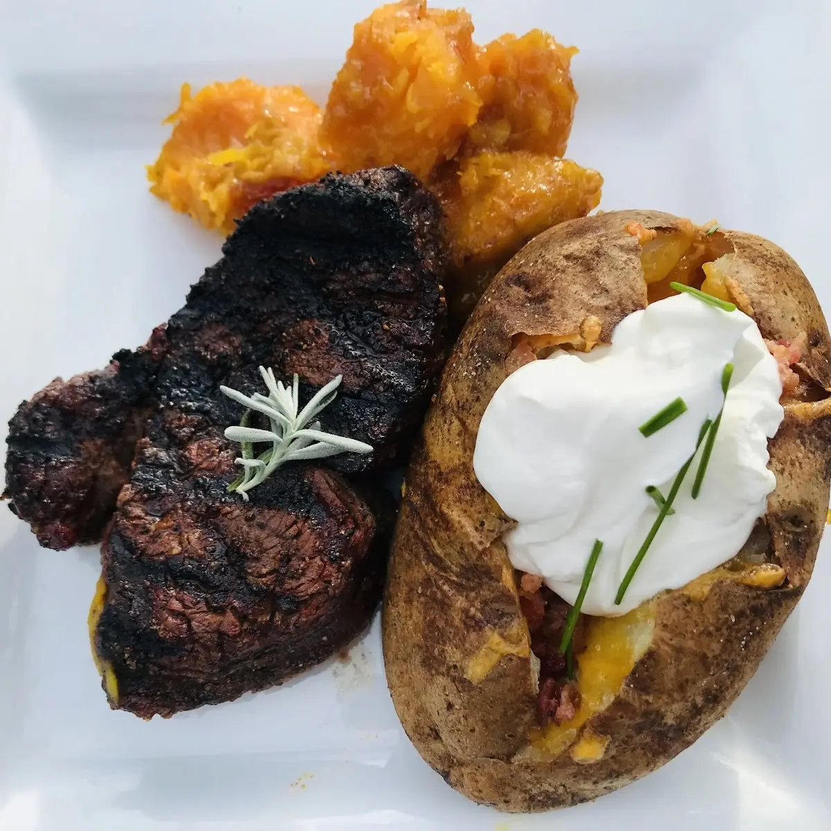 Filet and Baked Potato