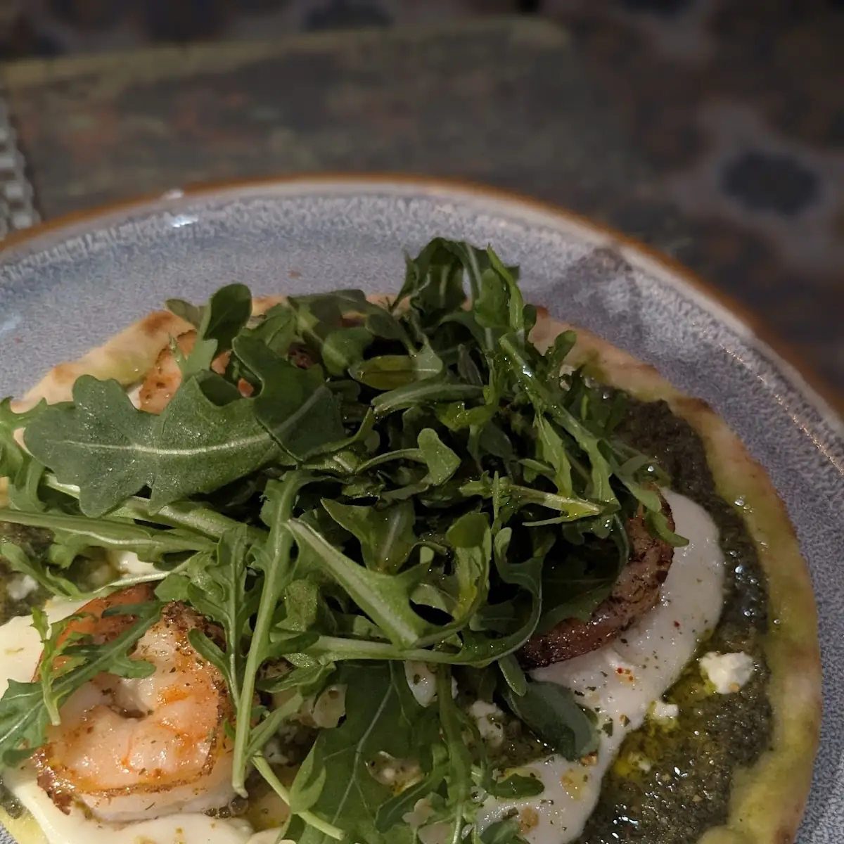 Arugula Avocado Shrimp Salad