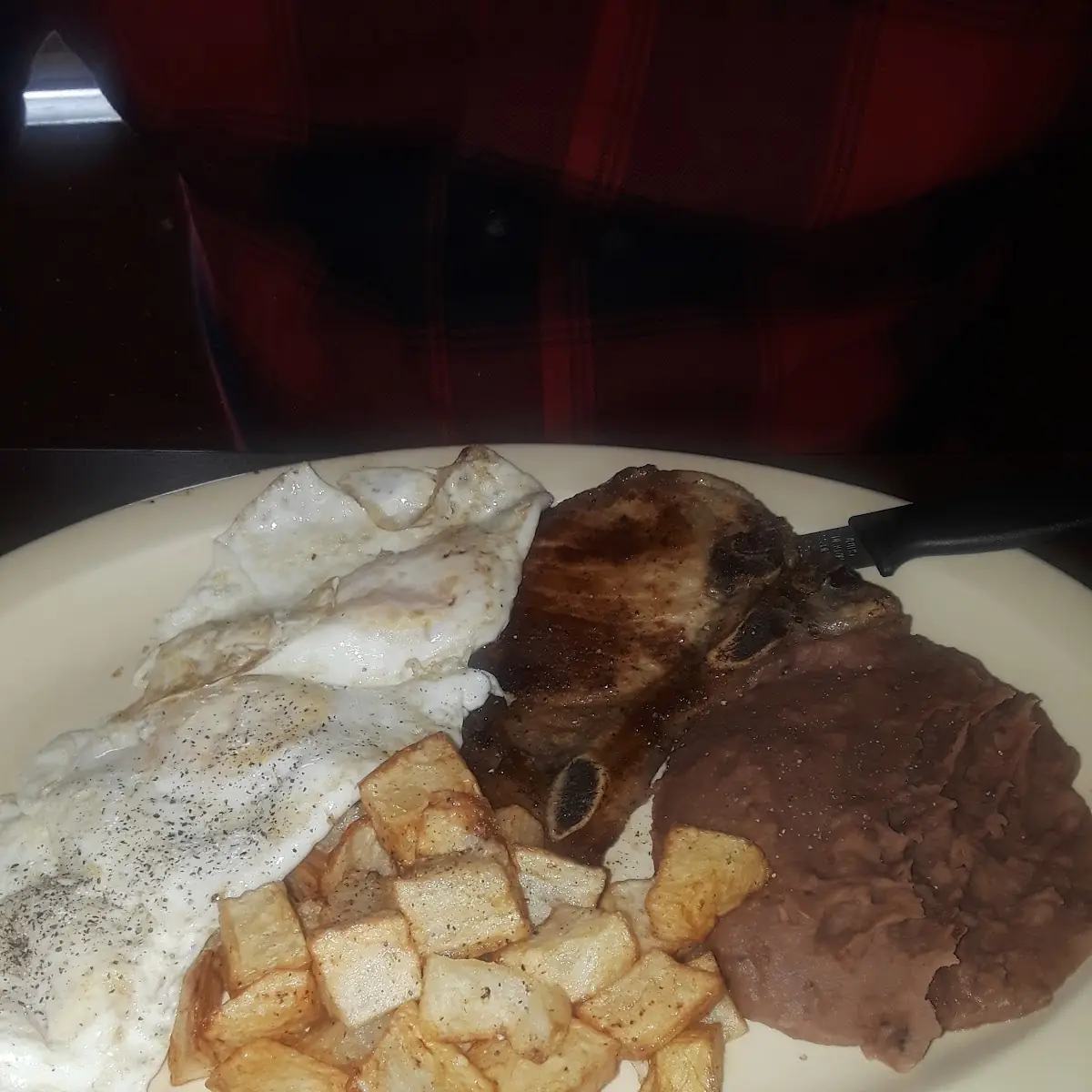 Pork Chop Breakfast Plate