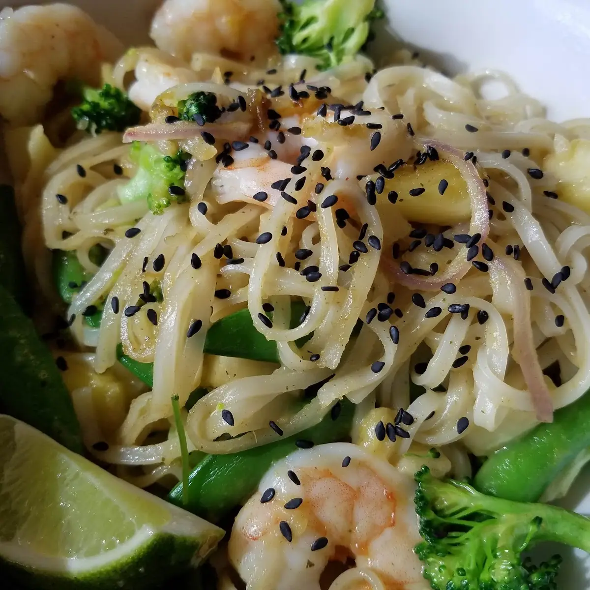 Thai Green Curry and Shrimp Bowl