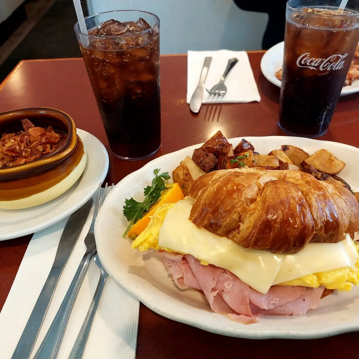 Ham Egg and Cheese Sandwich