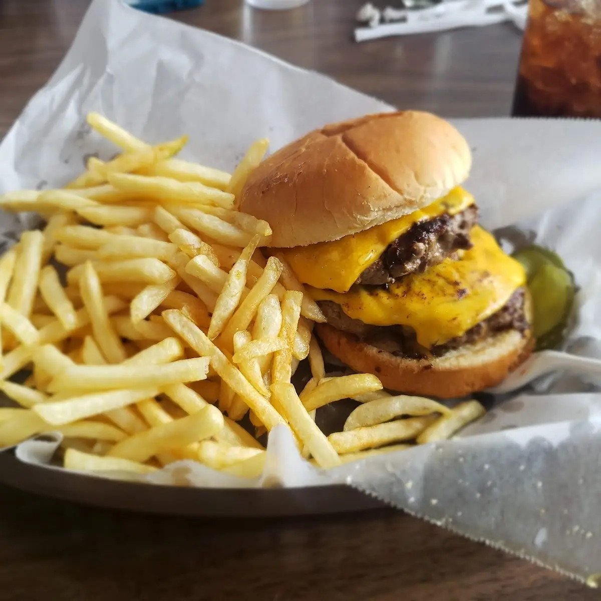 Double Cheeseburger with Fries