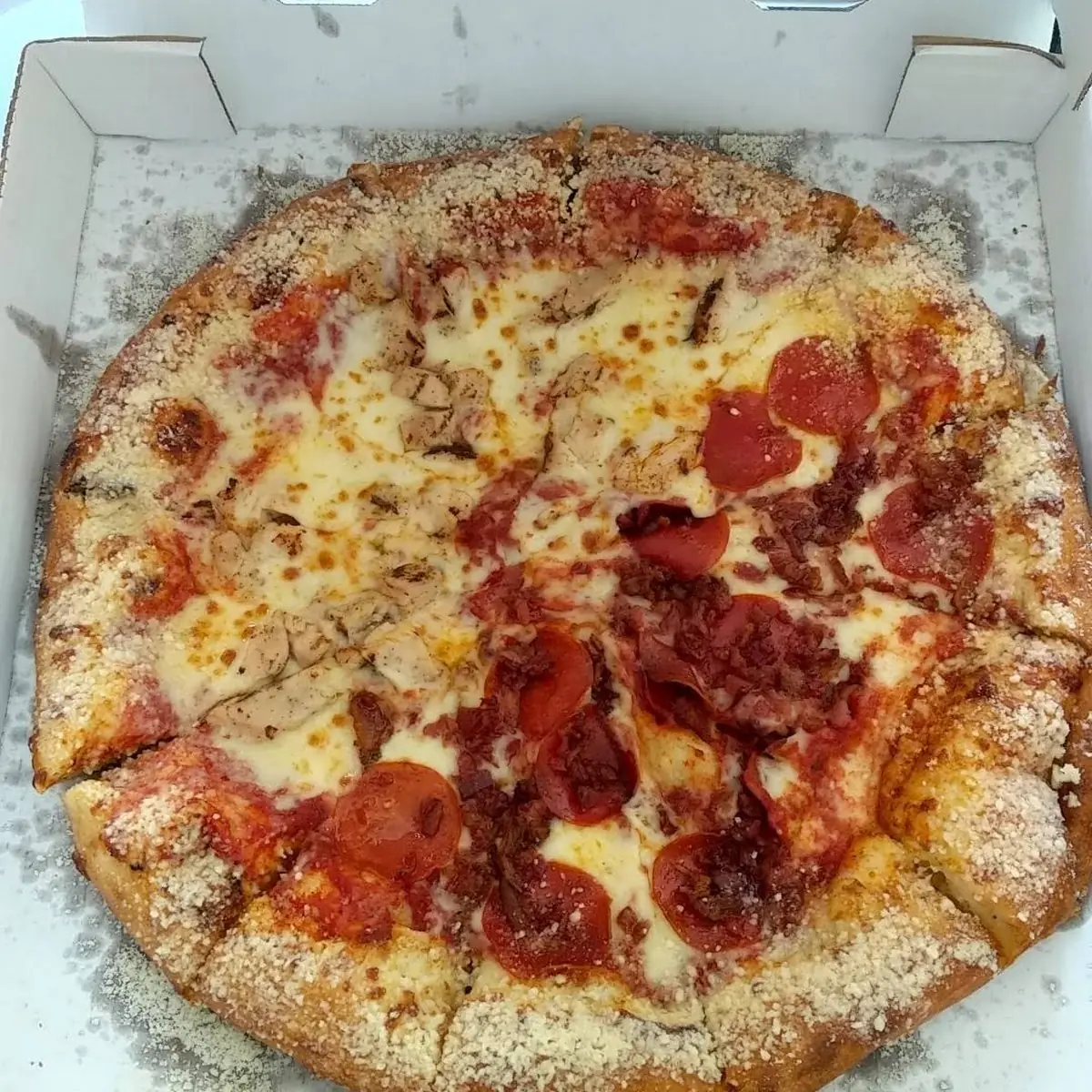 Chicken Bacon Pepperoni