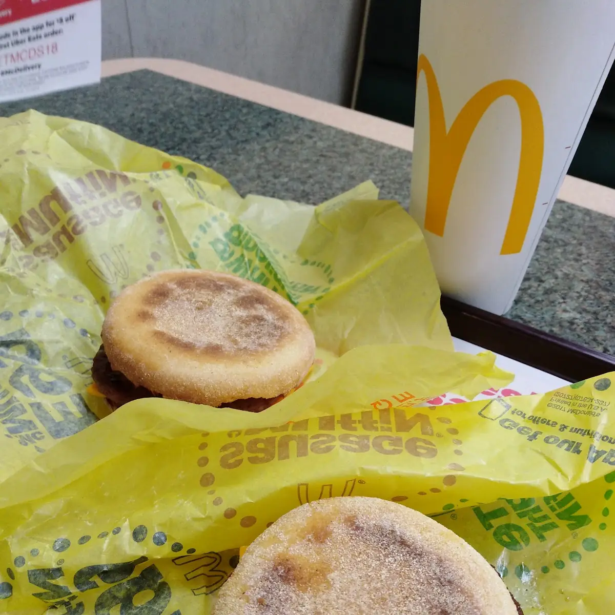 2 for 4 Sausage and Egg Mcmuffin