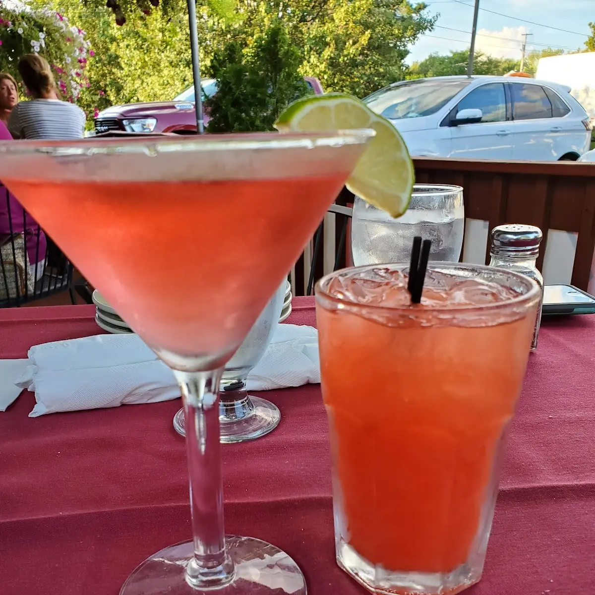 Cosmopolitan and Malibu Bay Breeze