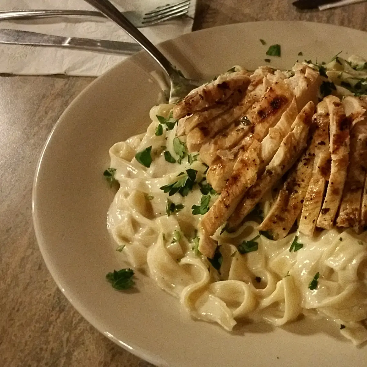 Chicken Fettuccine Alfredo