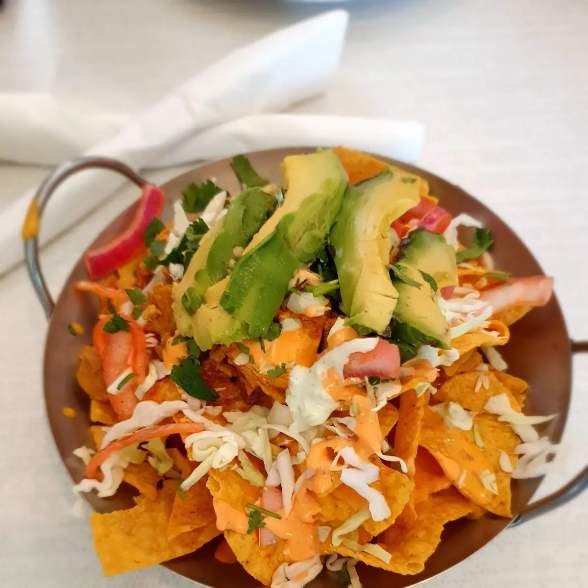 Curry Chicken Nachos