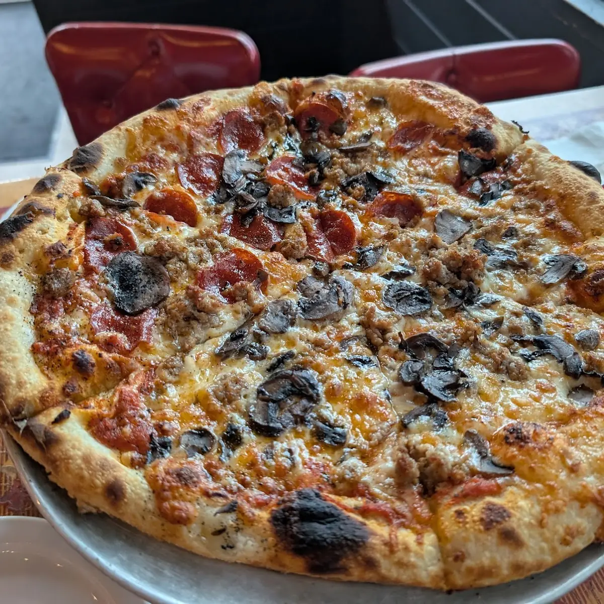 Sausage and Mushroom Pizza