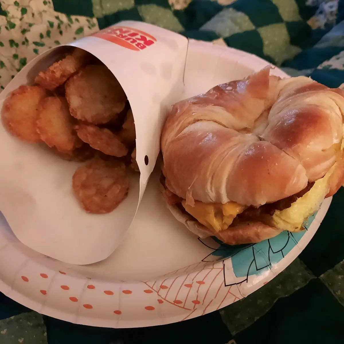 Breakfast Croissant w Hash Browns