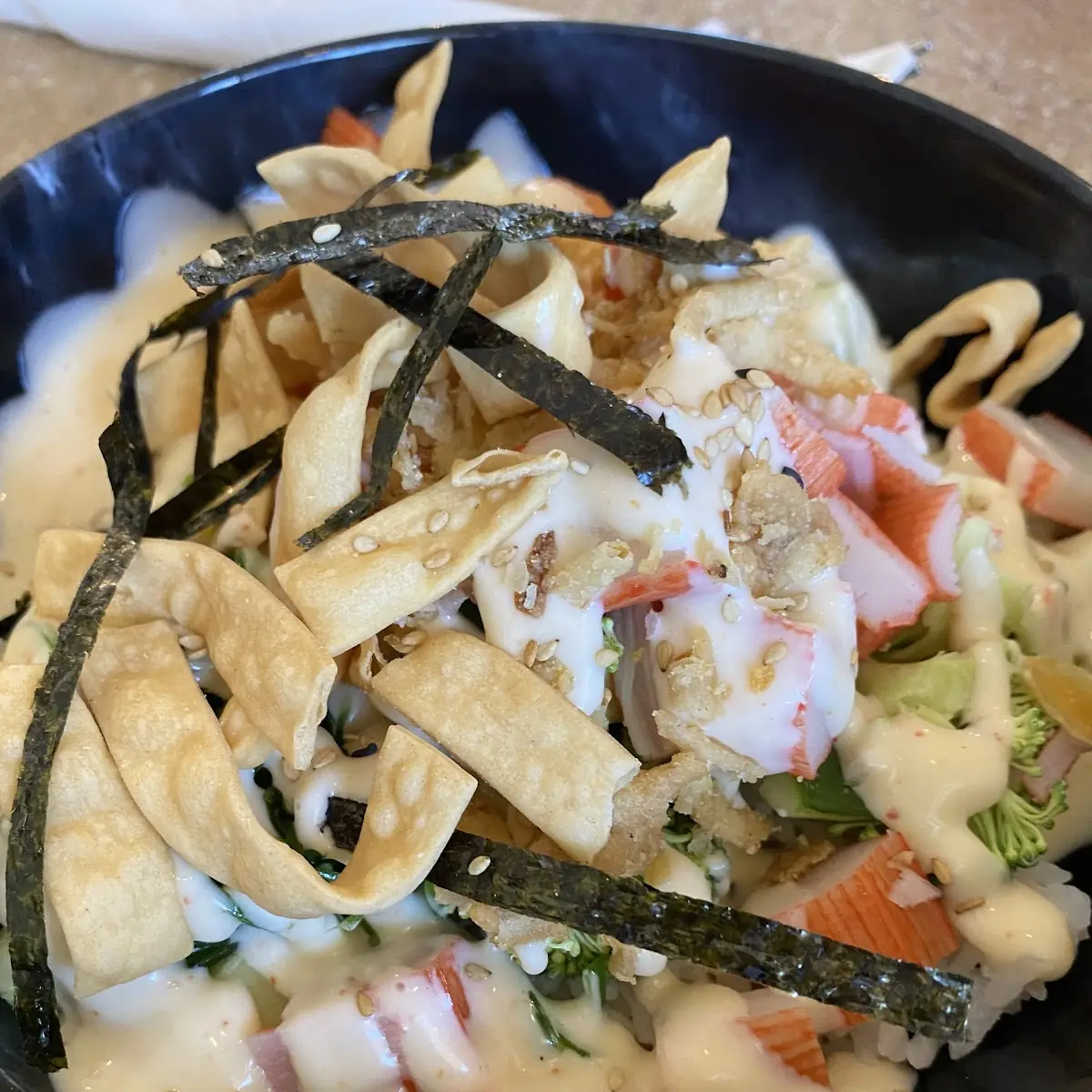 Crab Stick Poke Bowl
