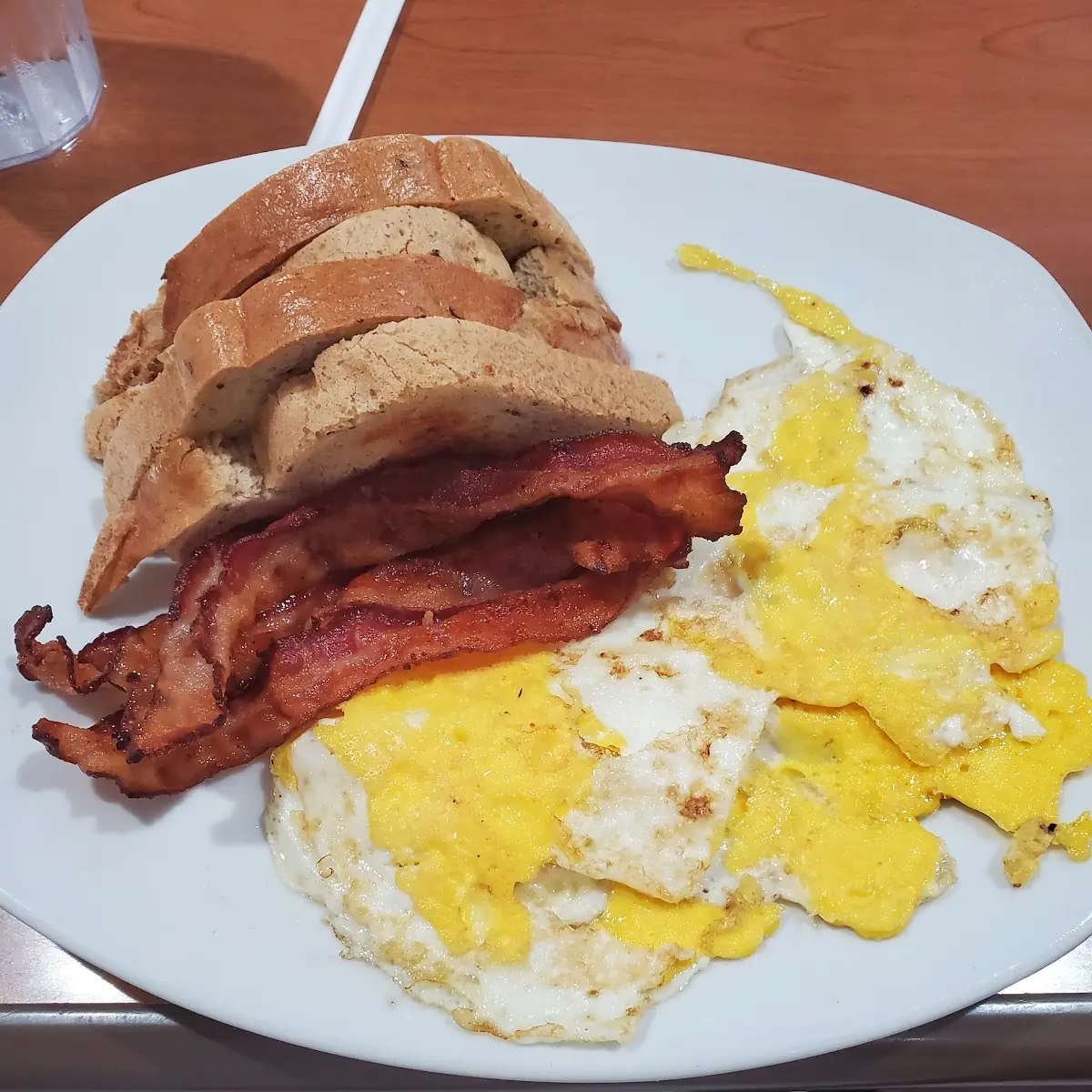 Bacon Eggs Rye Toast