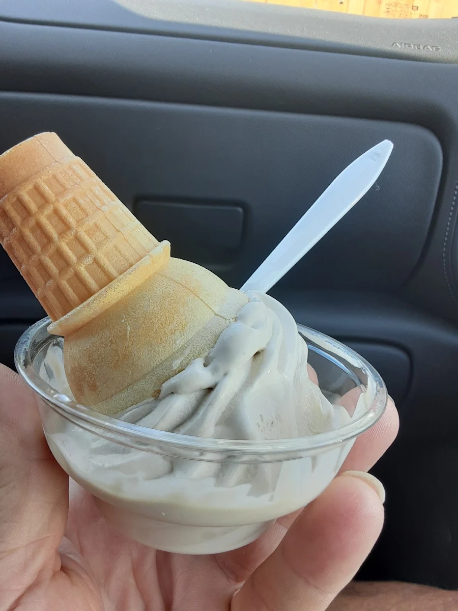 Cappuccino and Vanilla Ice Cream