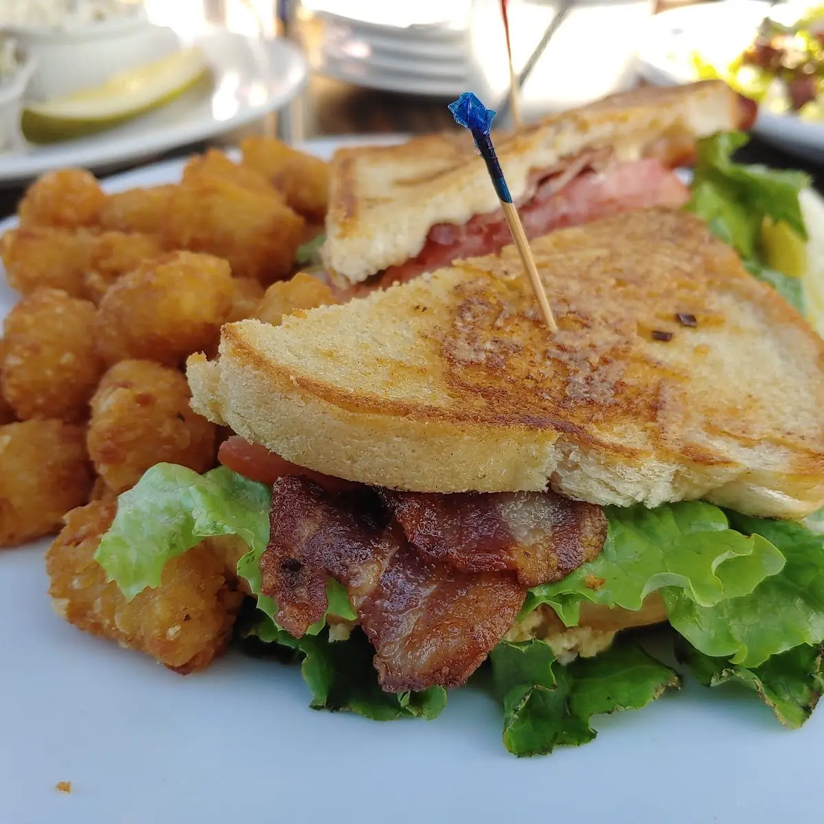 Chicken Club and Tots