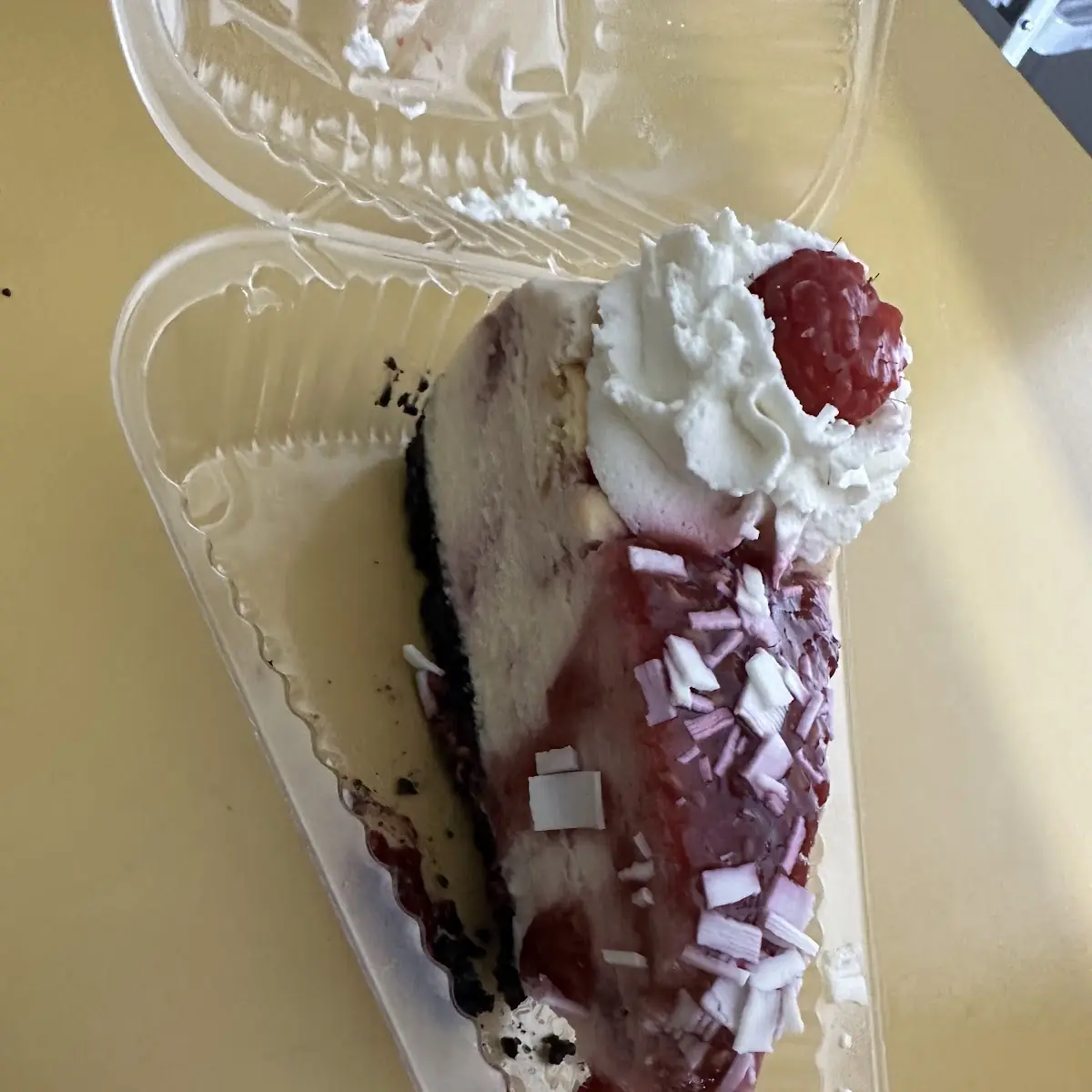 White Chocolate Raspberry Cheesecake