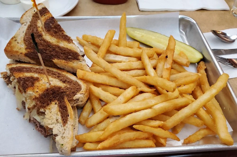 Grilled Cheese Sandwich and Fries