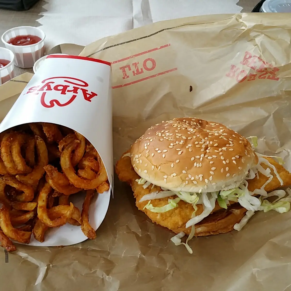 Fish Sandwich and Fries
