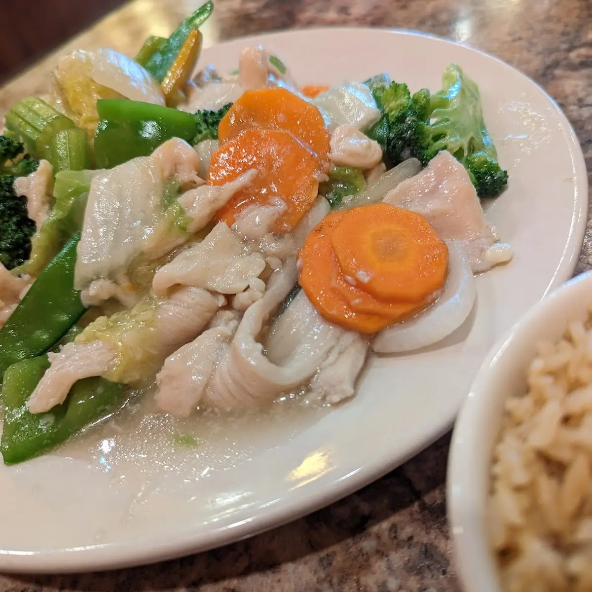 Steamed Chicken with Mixed Vegetables