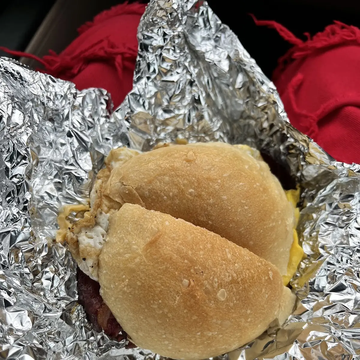 Beef Bacon, 2 Eggs, and Cheese