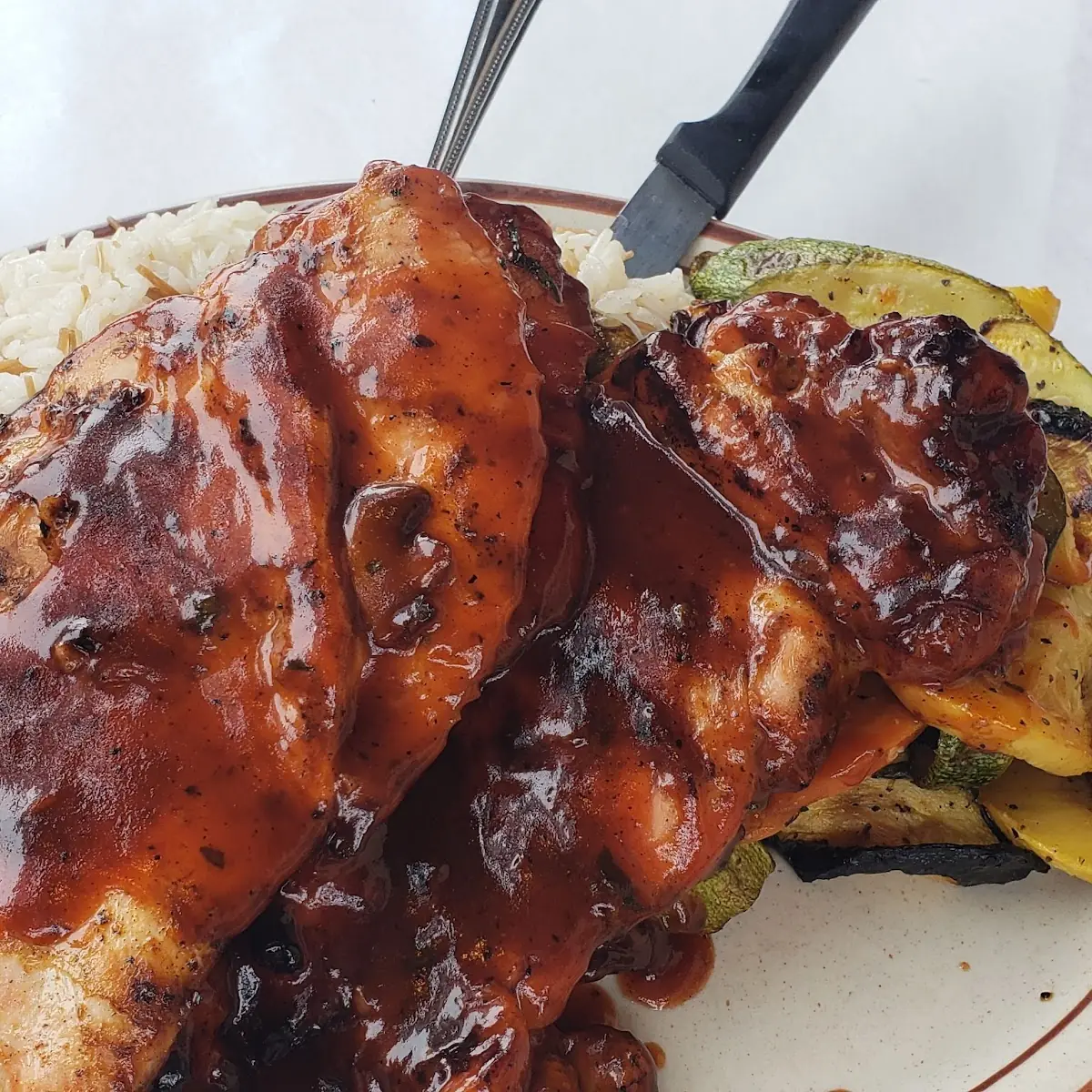 Deboned Chicken with BBQ Sauce
