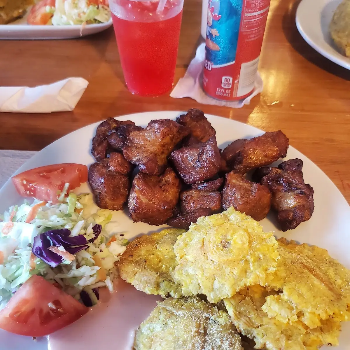 Carne Frita Con Tostones