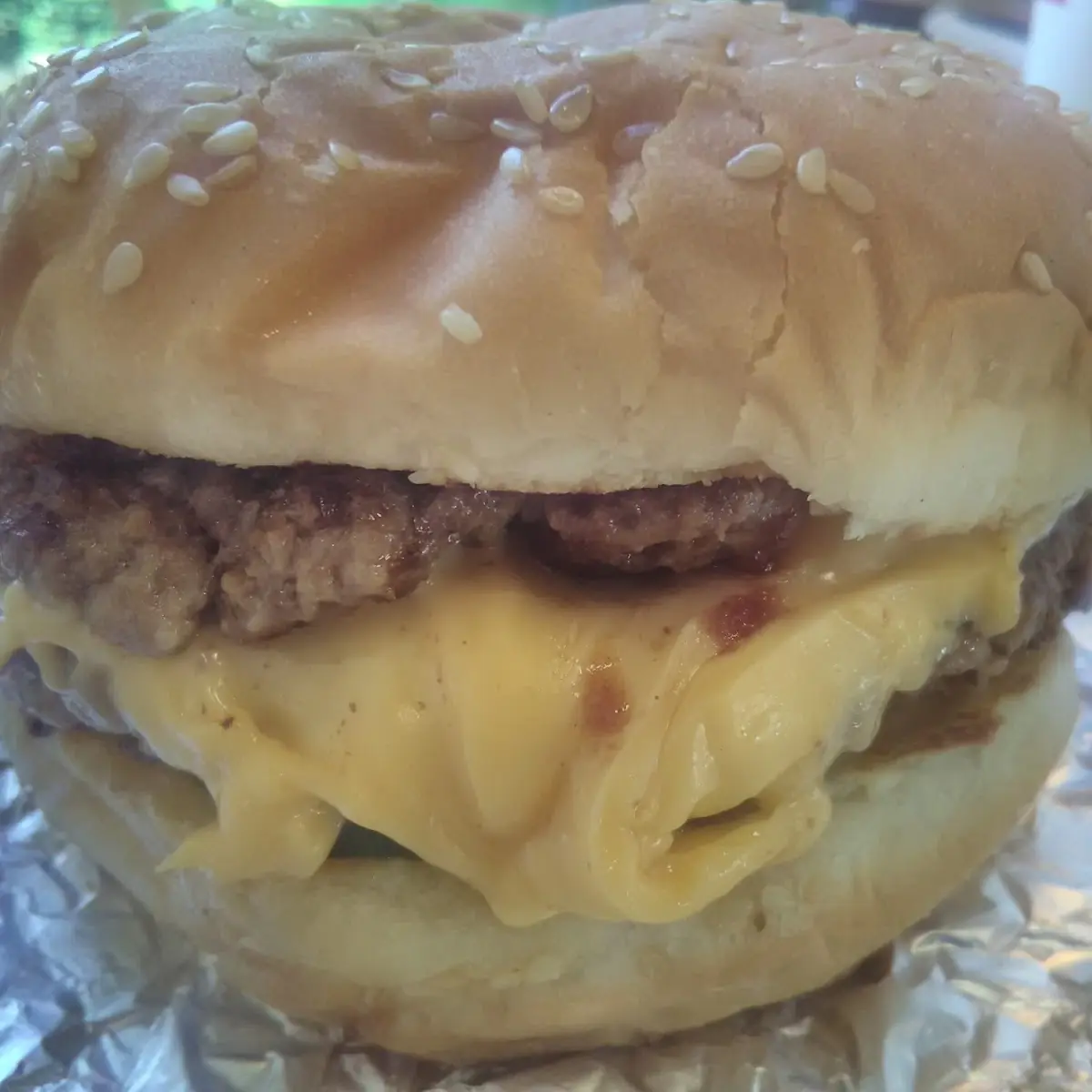Double Cheeseburger Grilled Onions