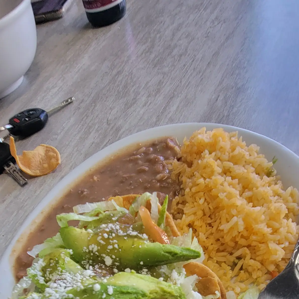 Chicken and Shredded Beef Enchilada
