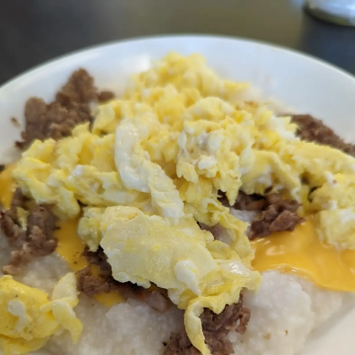 Sausage Egg & Cheese Grits Bowl