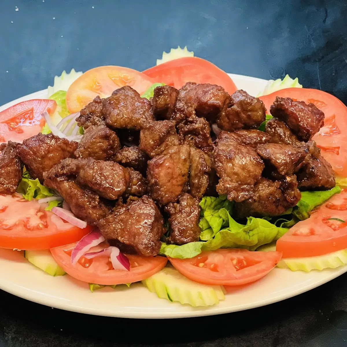 Beef Lok Lak with Rice