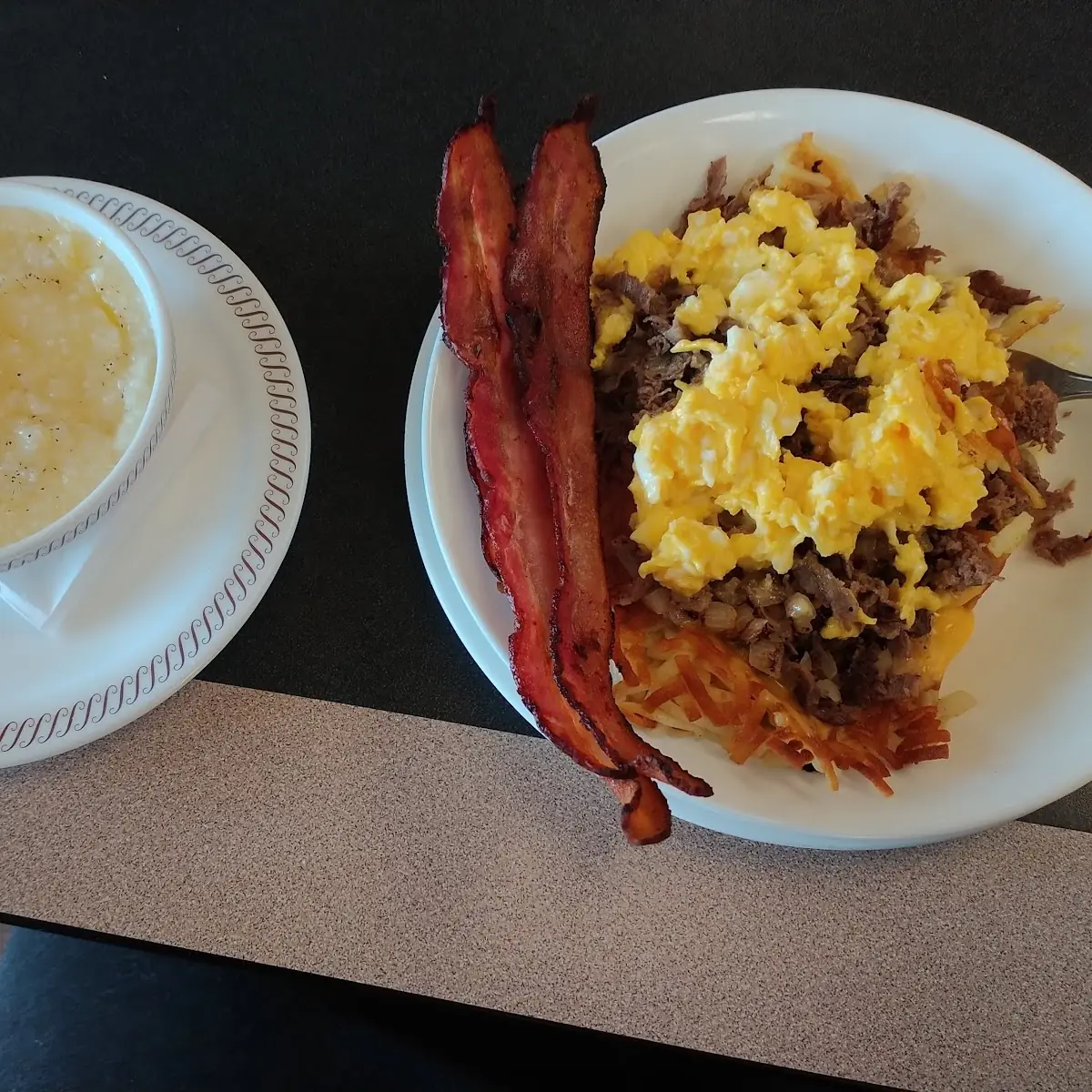 Philly Cheese Steak Hash Brown Bowl