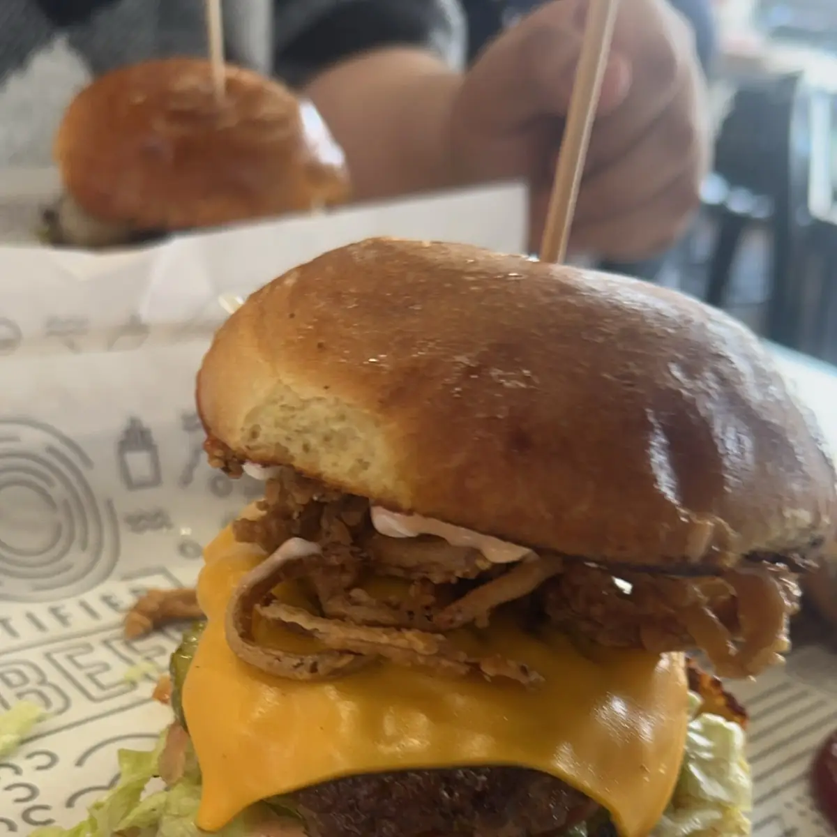 Mooyah Double Cheeseburger